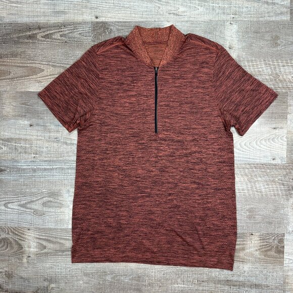 Lululemon Metal Vent Tech Surge Short Sleeve 1/2 Zip Men's Size - Picture 1 of 9